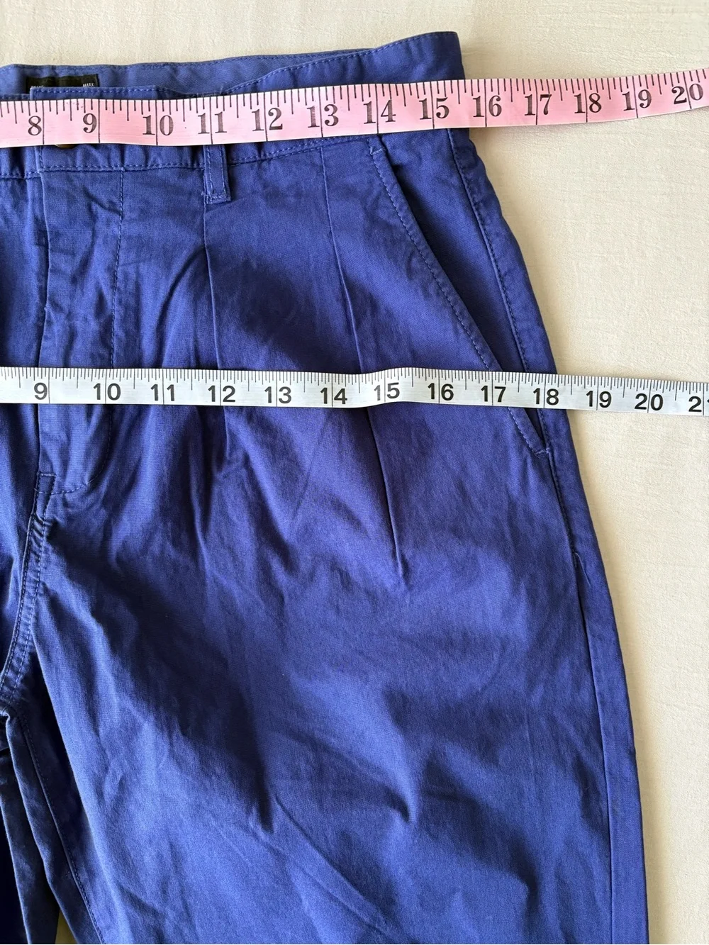 J. Crew Men's Pleated Chinos in Rich Royal Blue Size 29 × 30